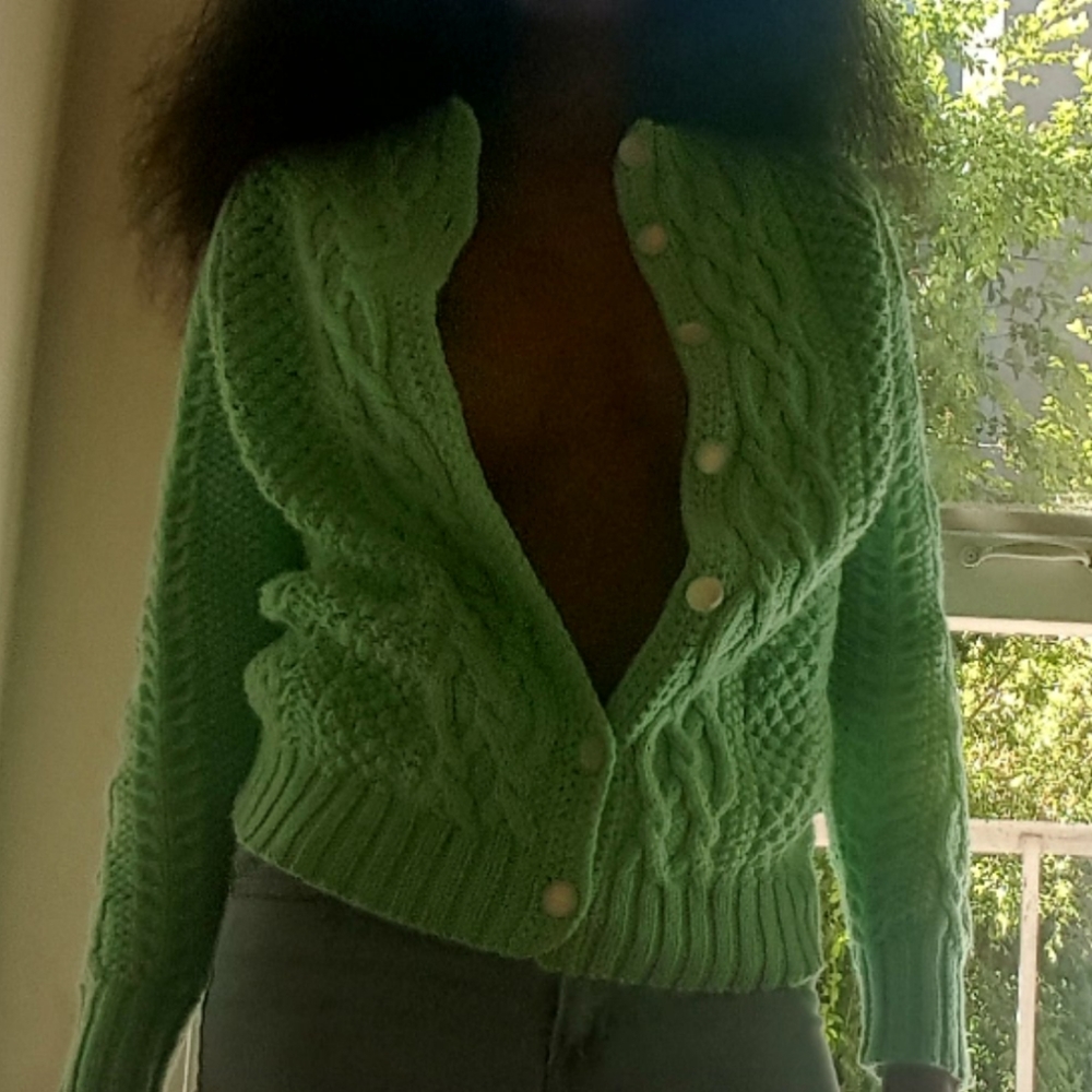 Mint Green Sweater - Picture 8 of 9